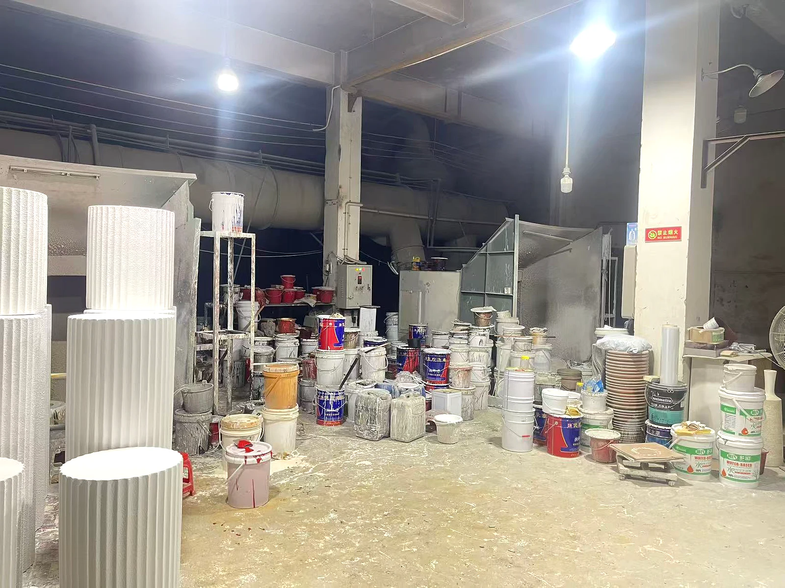 Surface finishing area for LANFONI magnesium oxide planters