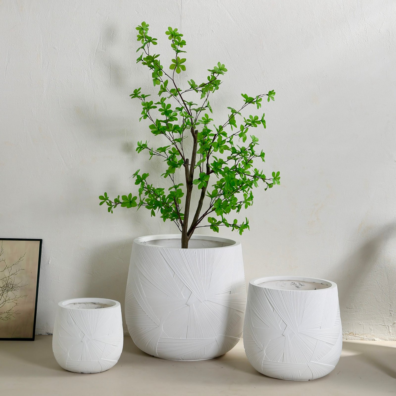 YT-502 Pure White magnesium oxide planter