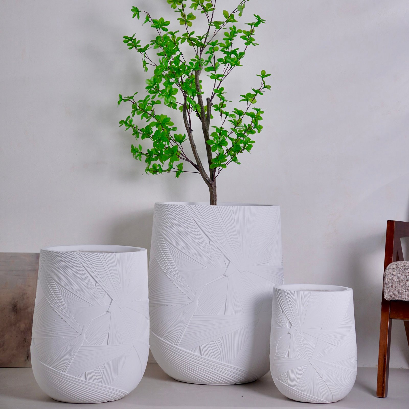 YT-501 Ivory White magnesium oxide planter