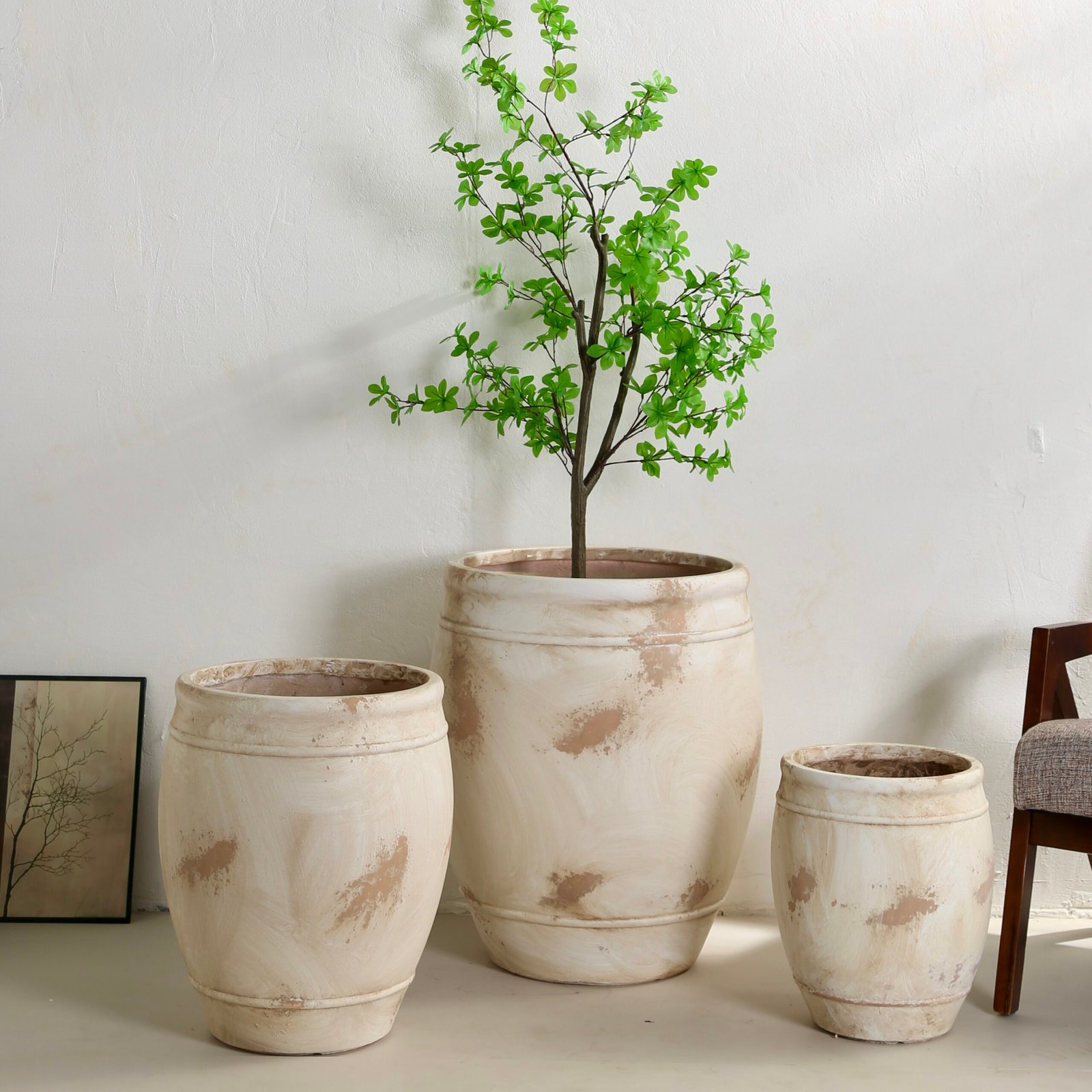YT-601 Antique Distressed Terracotta magnesium oxide planter