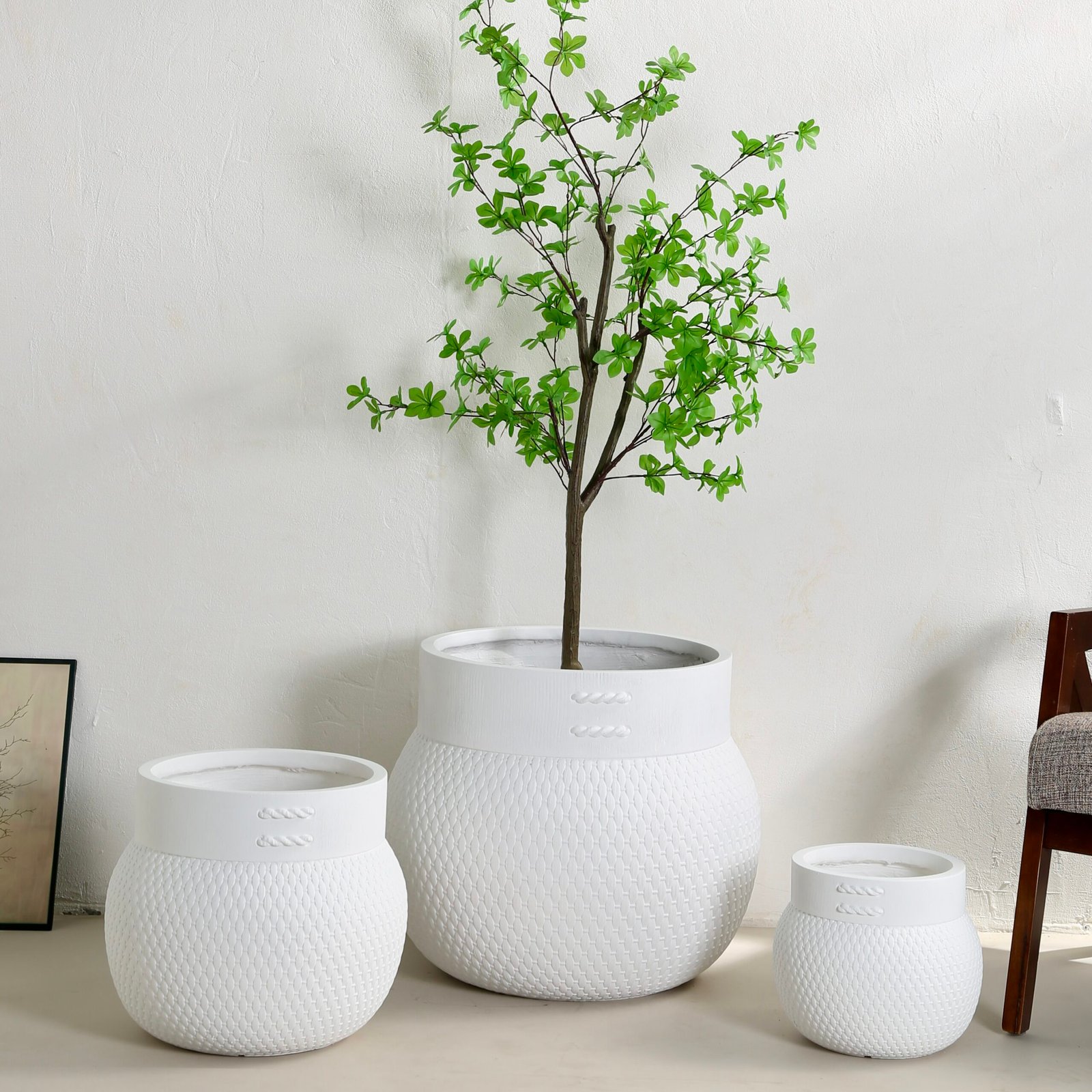 YT-811 Pure White magnesium oxide planter